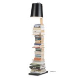 BOOKSHELF FLOOR LAMP NATURAL BLACK    - FLOOR LAMPS